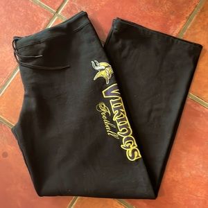 Minnesota‎ Vikings women’s black drawstring sweatpants